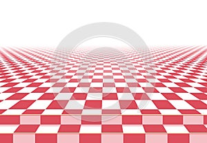 Pink checkerboard floor background