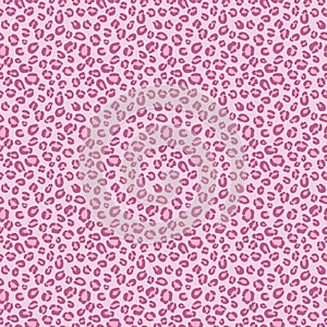 Pink cheetah print repeat pattern design.