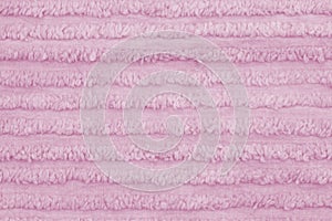 Pink Chenille Fabric Background photo