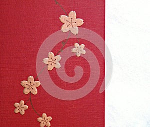 Pink Chinese New Year Lucky flower paper pattern