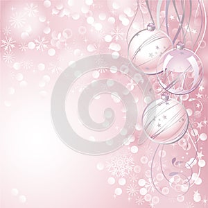 Pink Christmas background