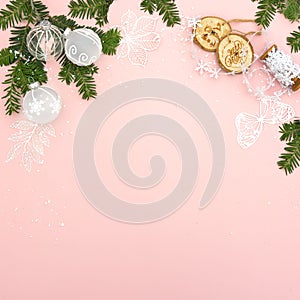 Pink Christmas background