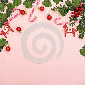 Pink Christmas background