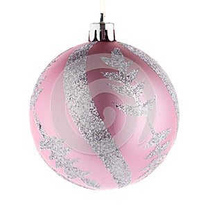 Pink christmas ball