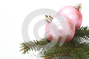 Pink christmas balls