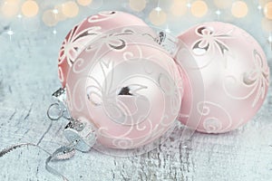 Pink Christmas Ornaments