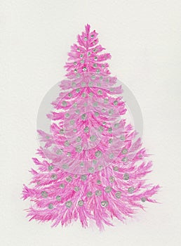 Pink Christmas tree