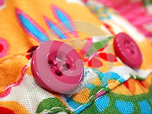 Pink Clothes Button