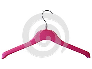 A pink clotheshanger