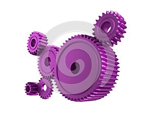 Pink cogs