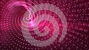 Pink color circle abstract background. Dotted texture design for