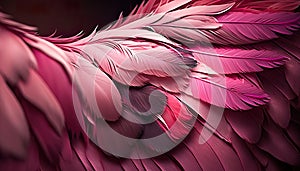Pink color feathers bird background colored plumage
