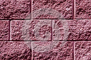 Pink color stylized wall pattern.