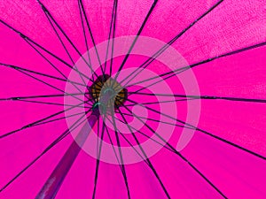 Pink color umbrella