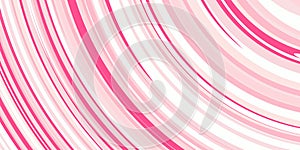 Pink colored curves background. Color arc bow surface. Amazing multicolor arch backdrop. Awesome colorful rounding pattern.