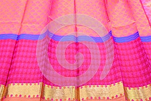Pink colored silk background