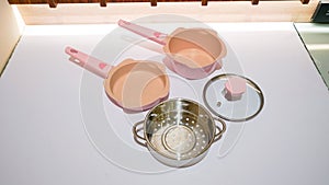 Pink Colored Teflon for Steamer