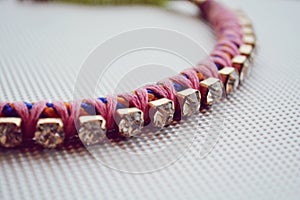 Pink colorful bracelet