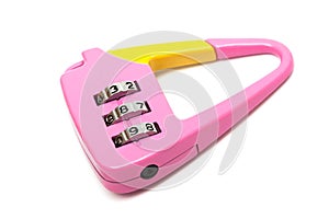 Pink combination lock