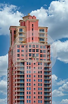 Pink Condo Tower on Sky