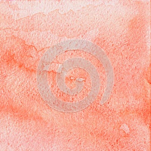 Pink coral watercolor background. Great design element for brochure, banner, cover, booklet, UI, UX, flyer, card, poster