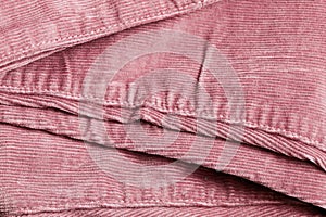 Pink corduroy