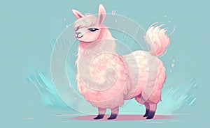 Pink llama