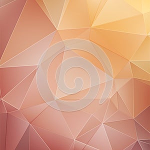 Pink crystal geometric background. Luxury gold abstract background with geometric shapes.