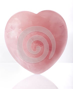 Pink crystal heart