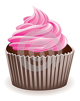 Pink cupcake