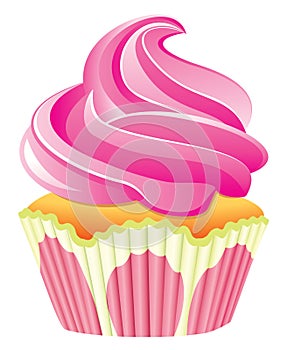 Pink cupcake