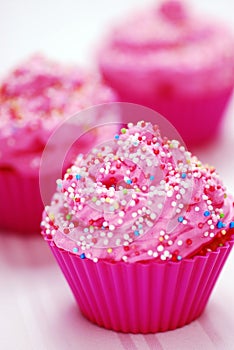 Pink cupcake