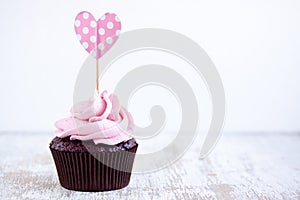 Pink cupcake