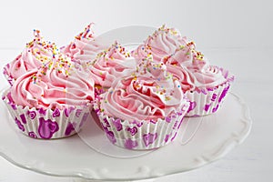 Pink cupcakes