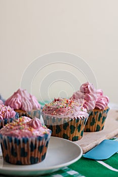 Pink cupcakes