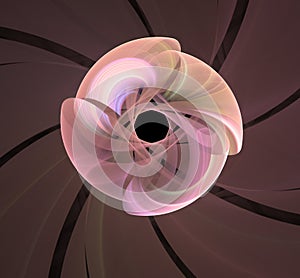 Pink Curly Logo  Physics Education Fractal Logo Background Web Page Backdrop Wallpaper