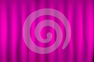 Pink curtain texture for background vector