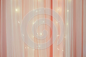 Pink curtain texture
