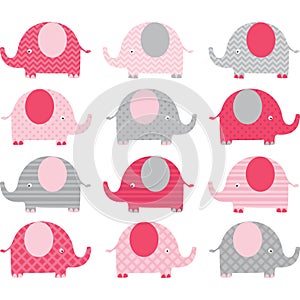 Pink Cute Elephant Collections