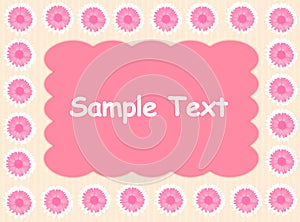 Pink daisy background