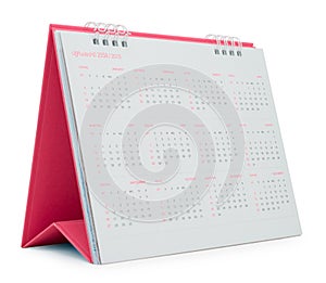 Pink Desk Calendar