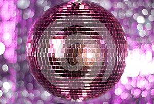 Pink discoball