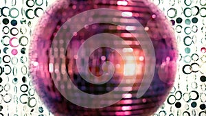 Pink discoball club music