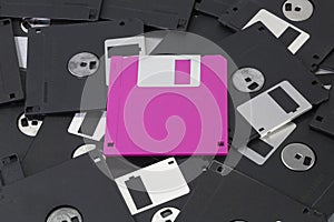 Pink diskette