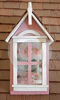 Pink Dollhouse Window