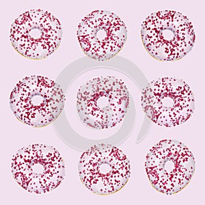 Pink donut pattern