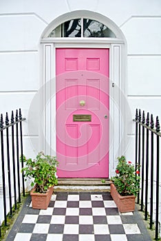 Pink door