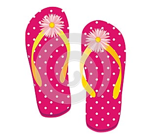 Pink Dot Flip flop