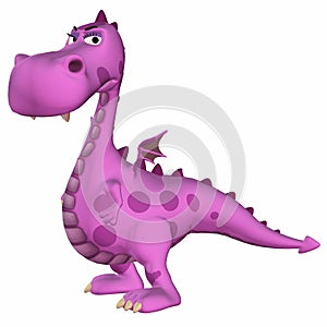 Pink Dragon Cartoon
