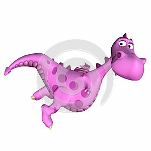 Pink Dragon Cartoon